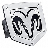 Automotive Gold Trailer Hitch Cover 2 Inch Stainless Steel - TRAM2S