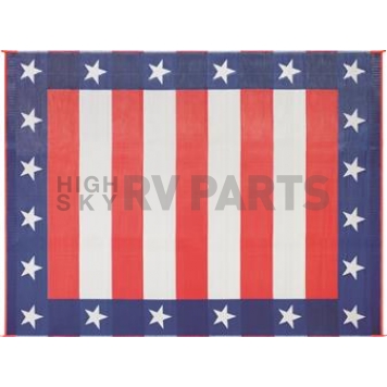 Faulkner RV Patio Mat 68 Inch x 36 Inch Independence Day - 49601