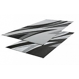 Faulkner RV Patio Mat 16 Feet x 8 Feet Black - 46258