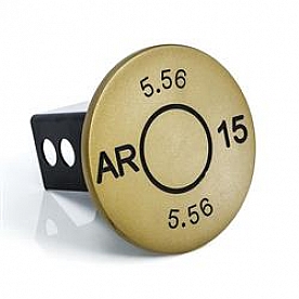 All Sales Trailer Hitch Cover 2 Inch Aluminum - 1046GLD