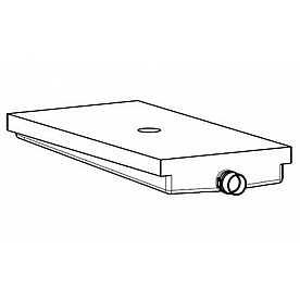 Alpha System Waste Holding Tank 33 Gallon 55 Inch x 27 Inch x 7-1/2 Inch - VR275575HC