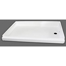 Specialty Recreation Shower Pan 24 Inch x 40 Inch White Rectangular - SP2440WRHD