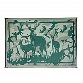 Ming's Mark RV Patio Mat -  8 Feet x 11 Feet Camo Deer Green Polypropylene - HC8114