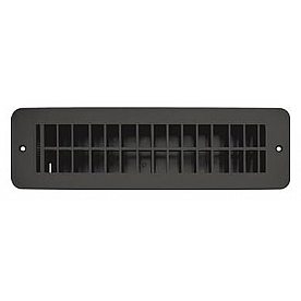 RV Designer Heating Cooling Register Rectangular Black - H841