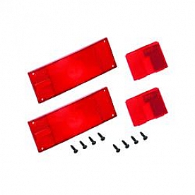 Wesbar Trailer Light Lens Red Rectangular - 403336