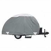 Classic Accessories PolyPRO RV Cover 15 to 18 Feet Travel Trailers - Gray Polyester 80-351-303101-RT