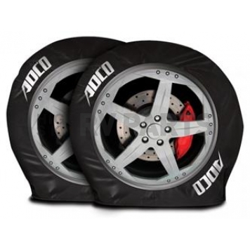 Adco Spare Tire Cover - Up To 39 inch Tire Size - Slip On Vinyl - Set of 2 - 3880
