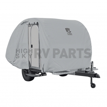 Classic Accessories PermaPRO RV Cover 8 to 10 Feet Teardrop Trailers - Gray Polyester 80-398-151001-RT