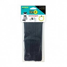 Wrap It Wire Tie 4 Inch Black Pack Of 20 - 42048B