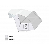 Overland Nomadic Vehicle Systems Awning - Driver Side With Rafters - 18209909