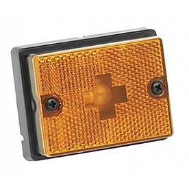 Wesbar Trailer Clearance/ Side Marker Light Amber Rectangular - 203111
