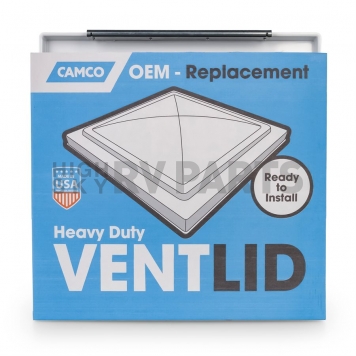 Camco Roof Vent Lid Polypropylene White - 40187-3