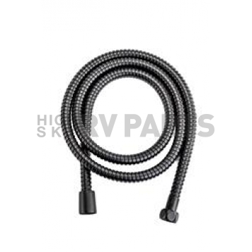 Dura Faucet Shower Head Hose - 60 Inch Black Stainless Steel - DFSA200MB