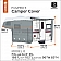 Classic Accessories PolyPRO RV Cover 6 to 8 Feet Truck Campers - Gray White - 80-396-301001-RT
