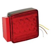 Wesbar Trailer 7-Function Tail Light Red Rectangular - 273006