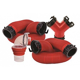 Valterra Sewer Hose EZ Coupler 20 Feet Red D040118