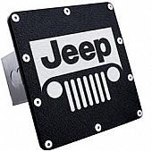 Automotive Gold Trailer Hitch Cover 2 Inch Stainless Steel - TJEEGRB