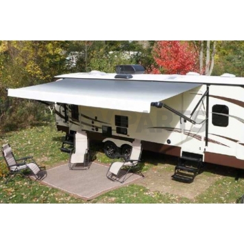 Lippert Components  Solera Awning Fabric - 14 Feet x 8 Feet Extension - Black Fade Vinyl-1