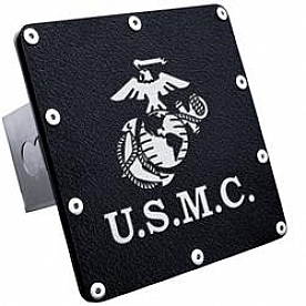 Automotive Gold Trailer Hitch Cover 2 Inch Stainless Steel - TUSMCRB