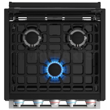 Furrion 3 Burner Gas Stove - Piezo Ignition - F1S17L02A-SS-3