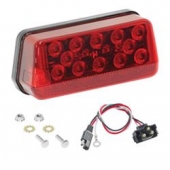 Wesbar Trailer 8-Function Tail Light Red Rectangular - 281595