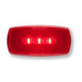 Optronics Clearance Marker Light - 4 Inch x 2 Inch Red - MCL32RBBP
