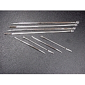 Taylor Cable Wire Tie 8 Inch Silver Set Of 25 - 43082