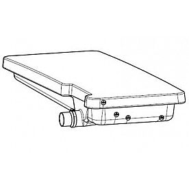 Alpha System Waste Holding Tank  63 Inch x 24 Inch x 7 Inch - VB24637HRF53H7B
