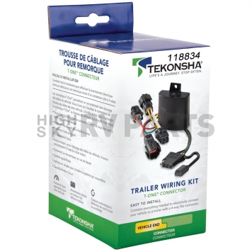 Tekonsha Trailer Wiring Connector Vehicle End 4 Flat - 118834-3