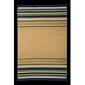 Faulkner RV Patio Mat 20 Feet x 8 Feet Navy/ White/ Lime/ Beige Stripe - 68800