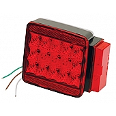 Wesbar Trailer 7-Function Tail Light Red Rectangular - 273058