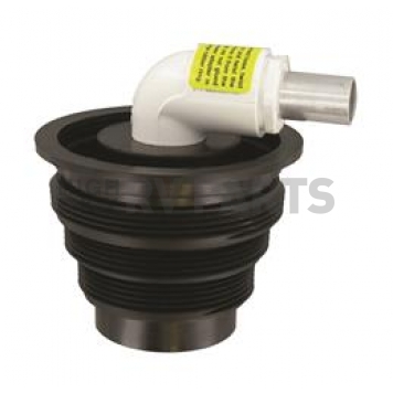 Valterra Sewer Hose Connector Threaded Adapter Black And White - SS06