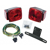 Wesbar Trailer Clearance/ Side Marker Light Red Rectangular - 2527511