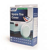 Camco Spare Tire Cover - Up To 28 Inch Tire Size - Colonial White Vinyl - 45355