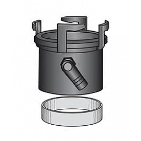 Thetford Sewer Hose Connector With 1/2 Inch GWBP Hose Barb 70405