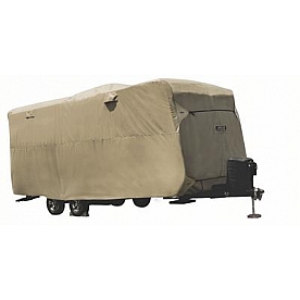 Adco RV Cover for 28 foot 7 inch to 28' 6 inch Travel Trailer - Tan Polypropylene - 74845