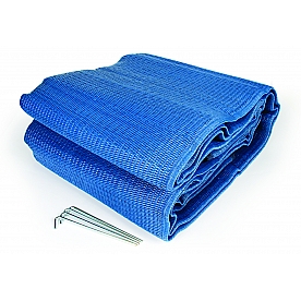 Camco RV Patio Mat 12 Feet x 9 Feet Blue - 42821