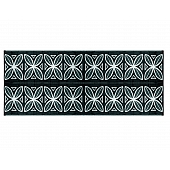 Camco RV Patio Mat 20 Feet x 8 Feet Charcoal Botanical - 42833