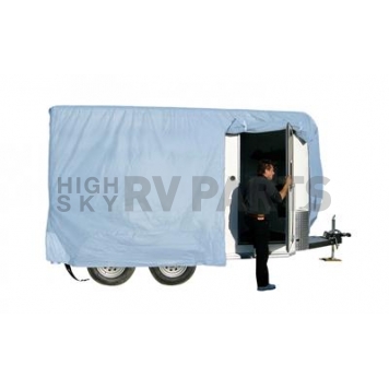 Adco SFS AquaShed RV Cover for 8 to 10 foot Bumper Pull Horse Trailers - Gray Polypropylene - 46001