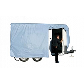 Adco SFS AquaShed RV Cover for 12 to 14 foot Bumper Pull Horse Trailers - Gray Polypropylene - 46003