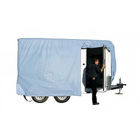 Adco SFS AquaShed RV Cover for 14 to 16 foot Bumper Pull Horse Trailers - Gray Polypropylene - 46004