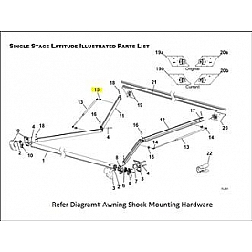 Carefree RV Awning Shock Mounting Hardware R001789