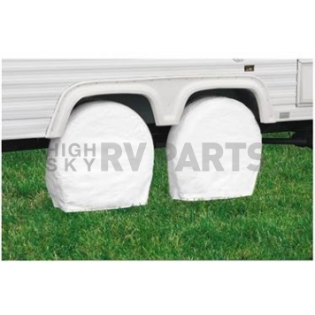 Classic Accessories Spare Tire Cover  Snow White - Pack Of 2 - 76240
