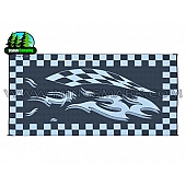 Ming's Mark RV Patio Mat -  16 Feet x 8 Feet Checkered Flag Polypropylene - HB1