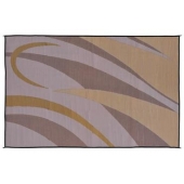 Ming's Mark RV Patio Mat -  12 Feet x 8 Feet Brown/ Gold Graphic Polypropylene - GA7
