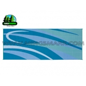 Ming's Mark RV Patio Mat -  20 Feet x 8 Feet Blue/ Green Graphic Polypropylene - GC3