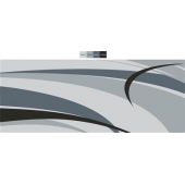 Faulkner RV Patio Mat 8 Feet x 20 Feet Black/ Gray - 53020