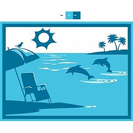 Faulkner RV Patio Mat 9 Feet x 12 Feet Turquoise - 53000