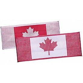 Faulkner RV Patio Mat 20 Feet x 8 Feet Canadian Flag Design - 52306