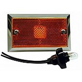 Peterson Mfg. Clearance Marker LED Light - 3-3/4 inch x 2-14 inch Incandescent Amber - M125A